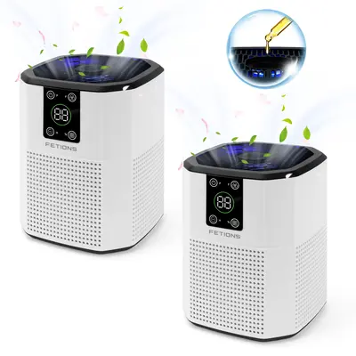 Fetions HEPA Air Purifier with Aromatherapy – Advanced H13 True HEPA 3-Stage Filtration System, Ideal for Allergy Relief, S...