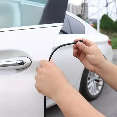 1 Roll Car Door Protector Edge Guard, Car Edge Trim Rubber Seal Protector With U Shape Car Protection Door Edge Guard Fit For...