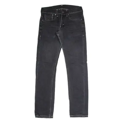 LEVI'S 511 Jeans Mens Black Slim Straight Charcoal Wash W29 L30