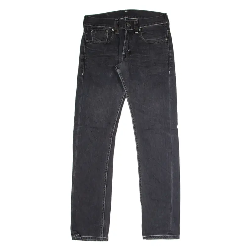 LEVI'S 511 Jeans Mens Black Slim Straight Charcoal Wash W29 L30