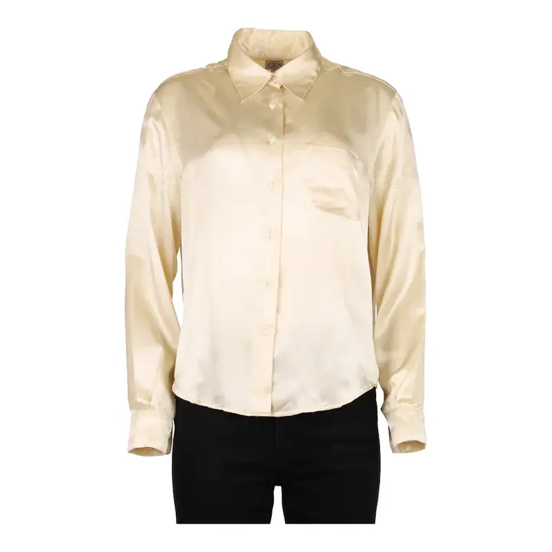 Armani Jeans Shirt - Medium Beige Silk