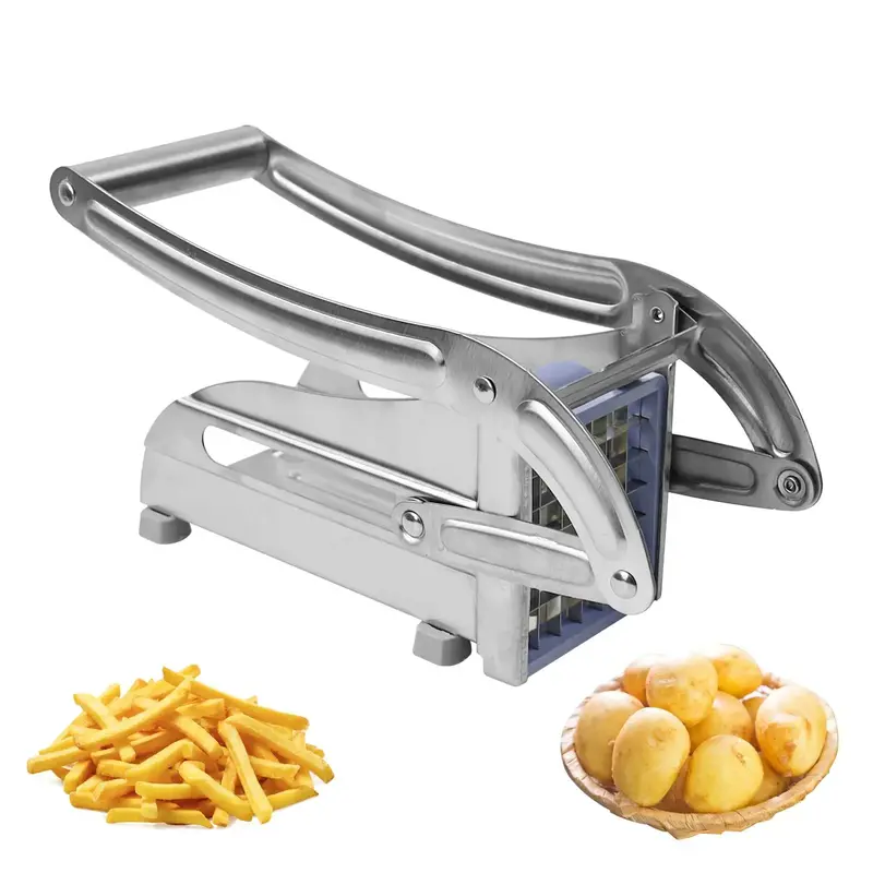 Stainless Steel Potato Cutter, 1 Count Multifunctional Manual Vegetable Slicer, Potato Slicer, Carrot Cutter, Kitchen Gadgets...