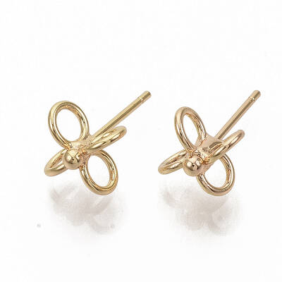 Brass Stud Earrings
