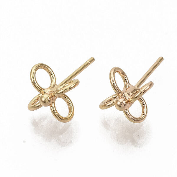 Brass Stud Earrings
