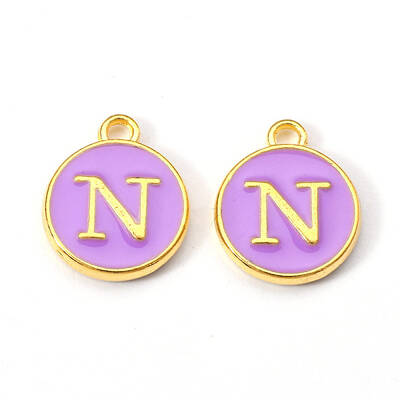 Golden Plated Alloy Enamel Charms