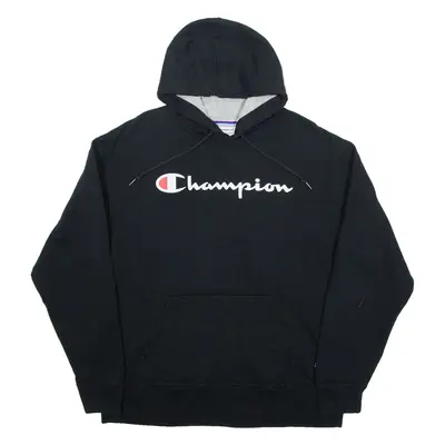 CHAMPION Mens Black Hoodie XL