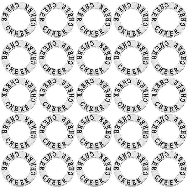 30Pcs Tibetan Style Alloy Linking Rings