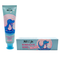 NOBS Jr Kid's Toothpaste – Fluoride Free, Remineralizing - Dentist Formulated - Natural Bubblegum Berry Flavor, Nano Hydrox...
