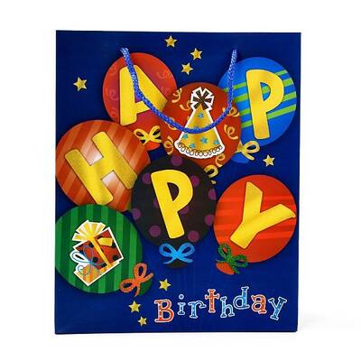 Birthday Theme Rectangle Paper Bags