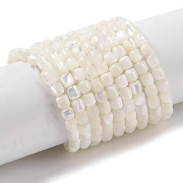 Natural Trochus Shell Beads Strands