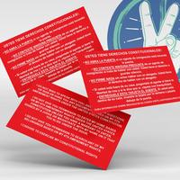Tarjeta Roja RED Card - 20pcs Bilingual Immigrant Rights & Instruction Cards, Durable 16pt Cardstock, Instruction Card, Criti...