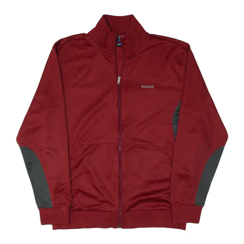 REEBOK Track Jacket Maroon Mens M