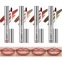 Long-Lasting Peel-Off Lip Liner Stain, 4 Counts/set Transfer-proof Lipliner, All Day & Night Water Resistant and Smudge Resis...