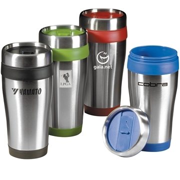 108 Promotional 16 oz Insulated Travel Tumbler with Lid - ...