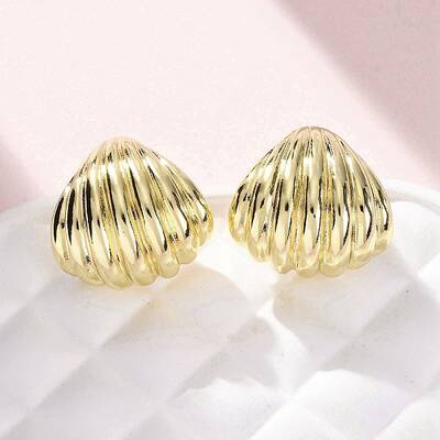 Brass Stud Earrings