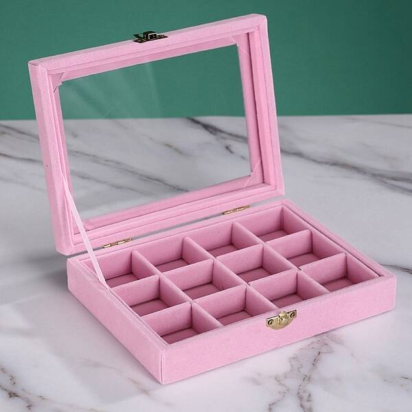 Flock with Glass Jewelry Display Box