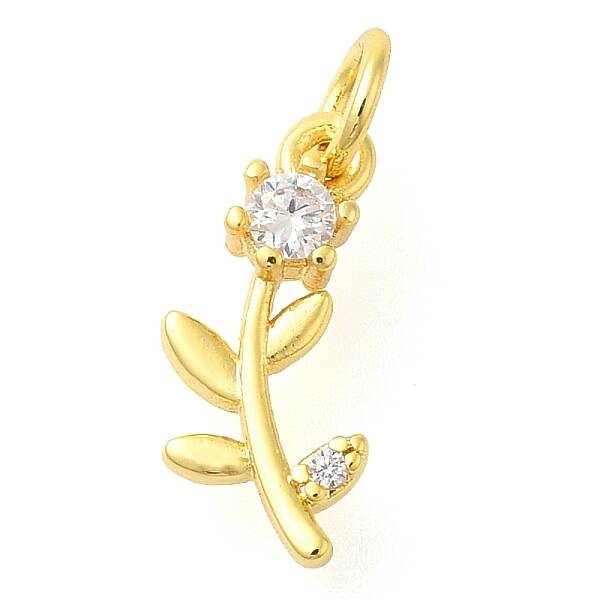 Flower of Life Rack Plating Brass Micro Pave Cubic Zirconia Pendants Charms