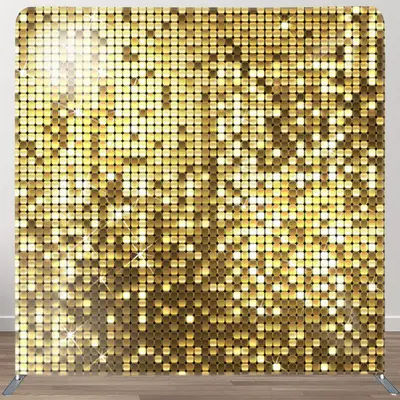 Aperturee Glitter Golden Sequin Wall Backdrop Cover For Party - Aperturee