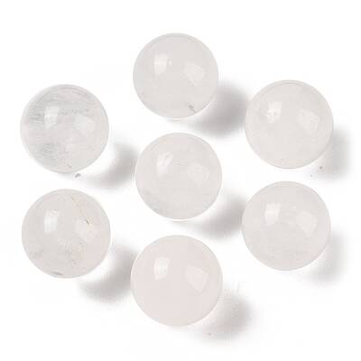 Natural Quartz Crystal No Hole Sphere Beads