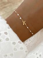 Summer Fashion Letter Detail Link Bracelet, Summer Jewelry, Stainless Steel Jewelry for Women for Party, Daily Clothing Decor...