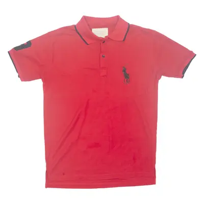 POLO RALPH LAUREN Mens Polo Shirt Red XL