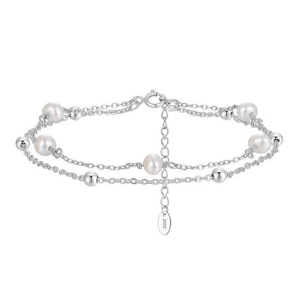 925 Sterling Silver Double Layer Multi-strand Bracelets