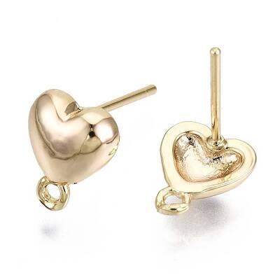 Brass Stud Earring Findings