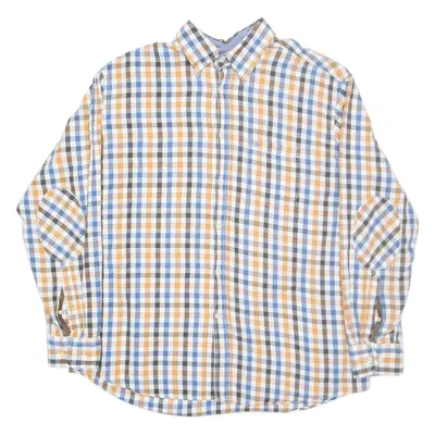 BOGNER Mens Shirt Blue Check Long Sleeve L