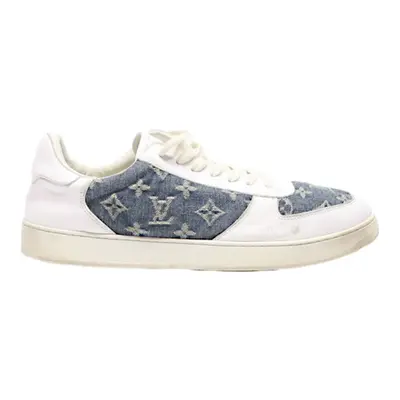 LOUIS VUITTON Sneaker Trainers White Leather Mens UK 8