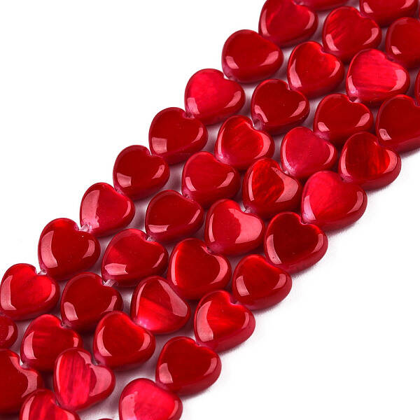 Spray Painted Natural Freshwater Shell Beads Strands