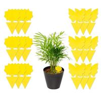 Samerd 48-Pack Sticky Fruit Fly Fungus Gnat Traps, Non-Toxic,Indoor/Outdoor,Yellow Traps for Plants,Flowers,Garden,Light,Mosq...