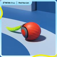 TikTokShopBlackFriday, Petgravity Speedy Sprint Ball Toy for Cat Type-C Rechargeable Interactive Cats Toy, Automatic Cat