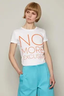 No More Excuses T-Shirt (White) | size: L
