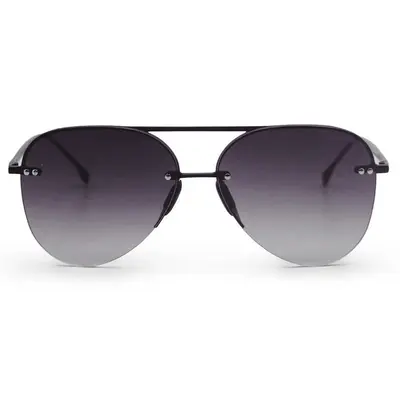 Smaller Megan 2 Faded Black - Tangle Free Aviator Sunglasses | Color: Black/Black | Size: Narrow