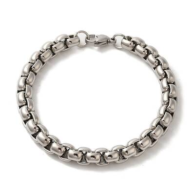 304 Stainless Steel Box Chain Bracelets