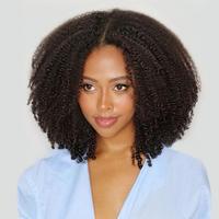 Wavymy Afro Curly Wear Go Preplucked & Pre-bleached Glueless 7x5 Lace Closure Wig with HD Lace Beginner Friendly 100% Virgin ...