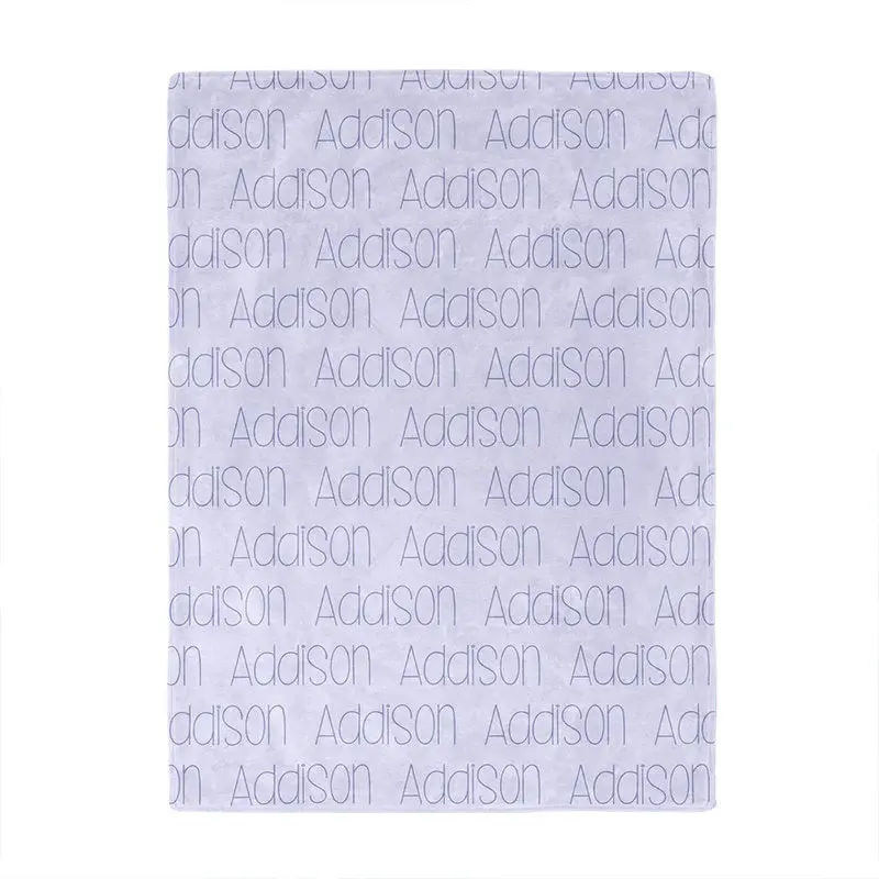 Personalized Blanket With Name Slim Font Kids Gift - Aperturee