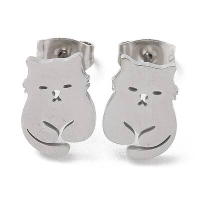 Non-Tarnish 304 Stainless Steel Stud Earrings