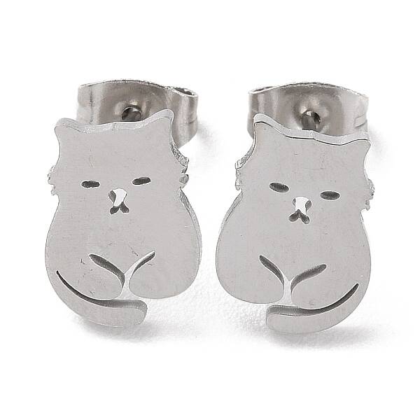 Non-Tarnish 304 Stainless Steel Stud Earrings