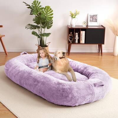 Garvee Giant Dog Bed for People, Washable & Plush Human Sized Dog Bed for Men and Women, Large Dog Bed Suitable for Adults, A...