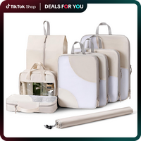 [DEALS FOR YOU] DIMJ 8 Pack Packing Cubes for Suitcases & Travel，Best Gift For Moms , Compression Storage Bags, Double Zipp...