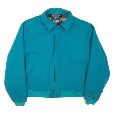 WOOLRICH Mens Jacket Blue Wool XL