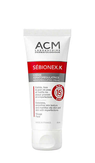 Acm Keratoregulating Cream for problematic skin and AHA acid content Sébionex K 40 ml