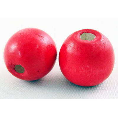 Dyed Natural Wood Beads