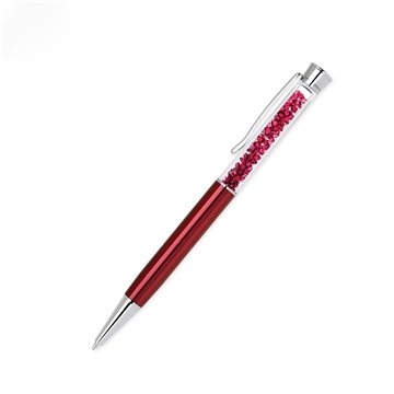 100 Promotional Blackpen Twist-Action Ballpoint Pen, Matching Red ...