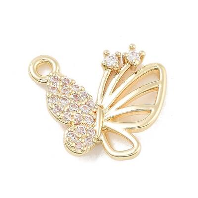 Brass Pave Clear Cubic Zirconia Pendants