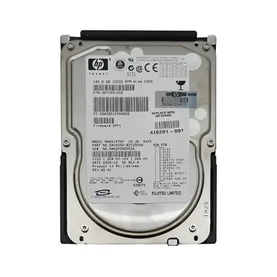 416201-001 HP 146GB Ultra-320 SCSI 10000 3.5-inch 8MB Hard Drive