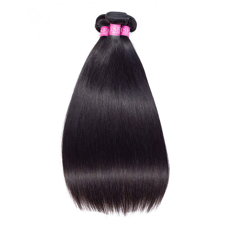 ISEE HAIR 14A Grade 100% Human Virgin Hair unprocessed Straight Hair 3/4 Bundles Deal