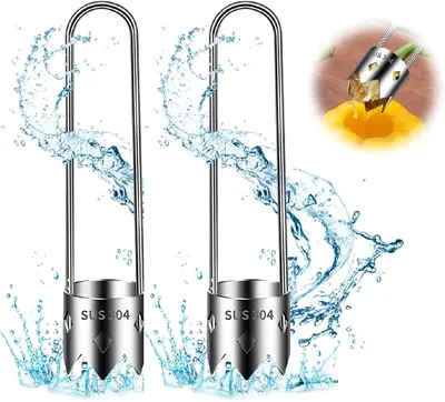 2 Pcs Fruit and Vegetable Corer Tool, Red Bell Pepper Seed Corer, Stainless Steel Fruite Corer, Universal Core Remover with E...
