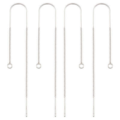 2 Pairs 925 Sterling Silver Stud Earring Finding